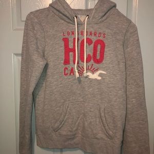 Grey Hollister hoodie sweatshirt